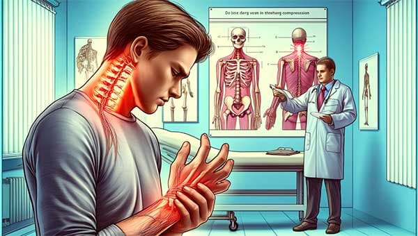 現代醫學認為，手麻是頸椎壓迫神經所造成的