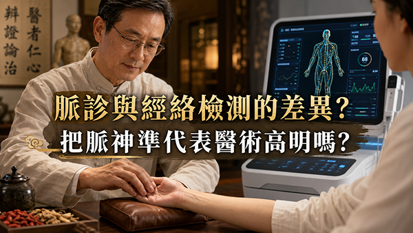 脈診與經絡檢測的差異?把脈神準代表醫術高明嗎？