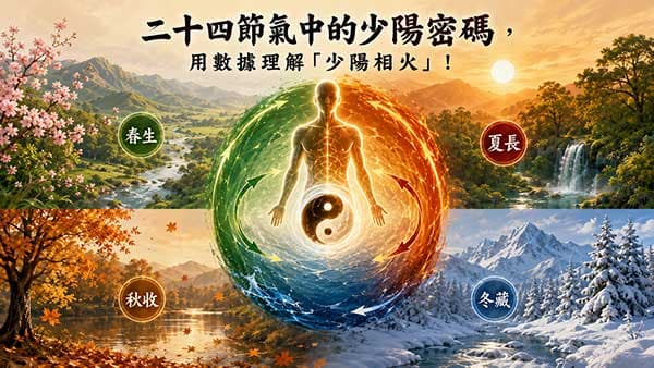 二十四節氣中的少陽密碼，用數據理解「少陽相火」！