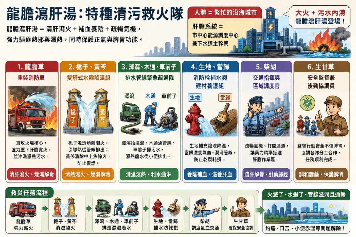 龍膽瀉肝湯的組成與功效