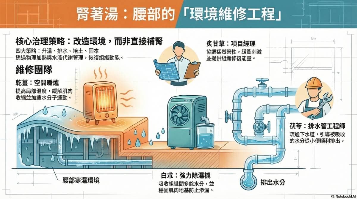 從現代人的角度理解腎著湯的組成原理