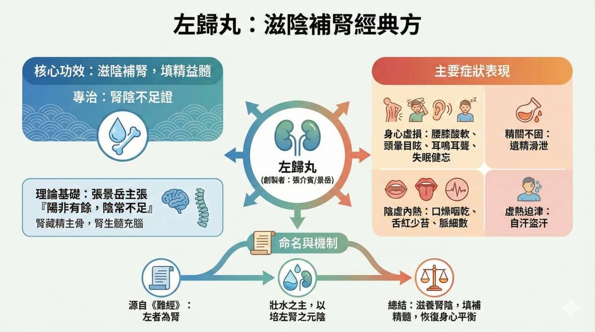 左歸丸滋陰補腎，填精益髓