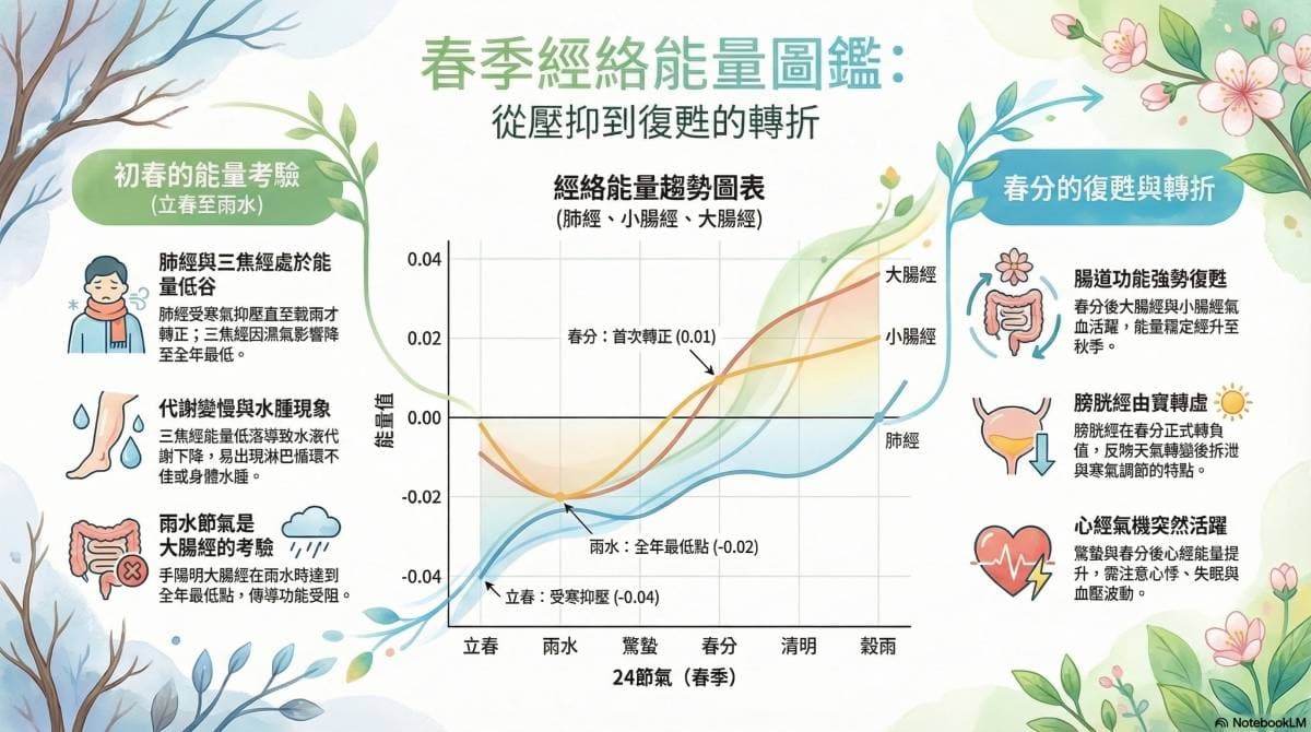 春季是手三陽經從低谷轉變的季節