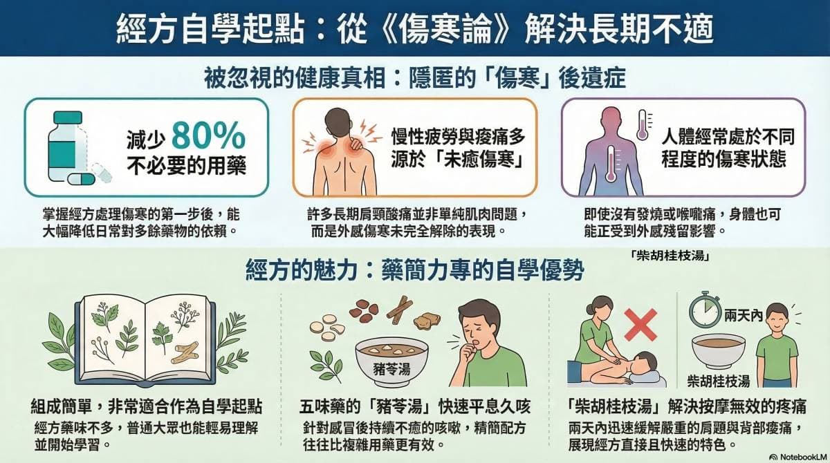 運用經方處置傷寒可以改善許多症狀