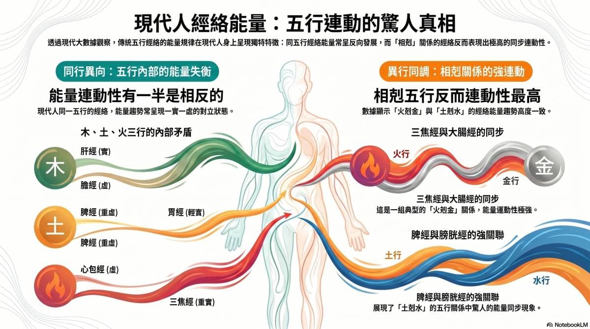 五行之間的能量連動矛盾現象