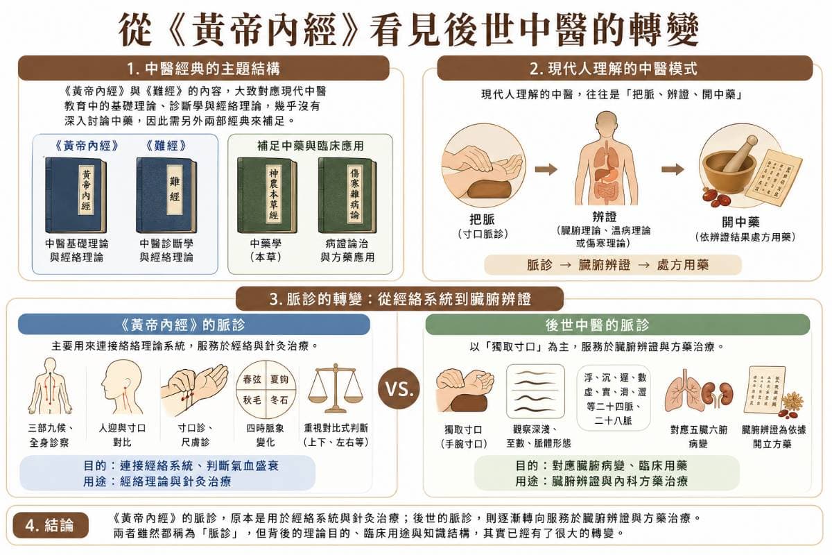 從《黃帝內經》看見後世中醫的轉變