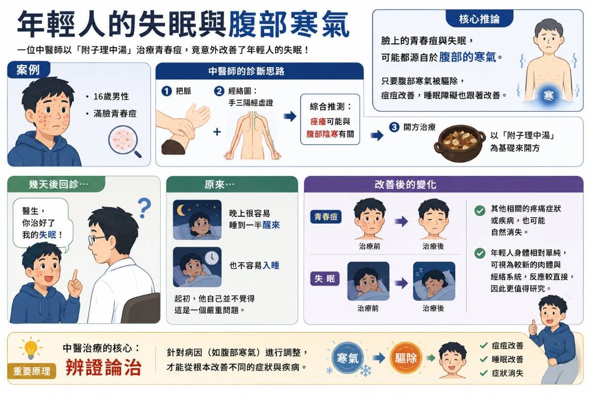 年輕人的失眠與腹部寒氣