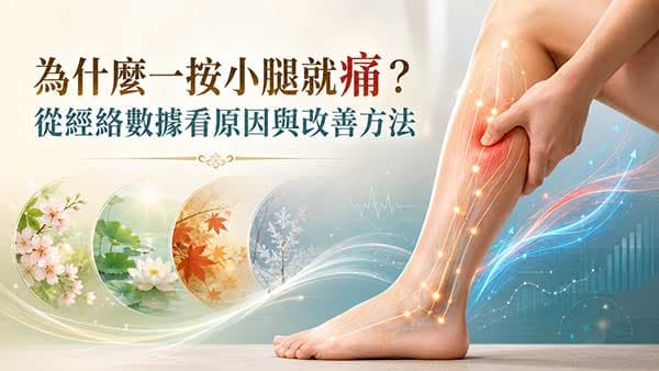 為什麼一按小腿就痛？從經絡數據看原因與改善方法