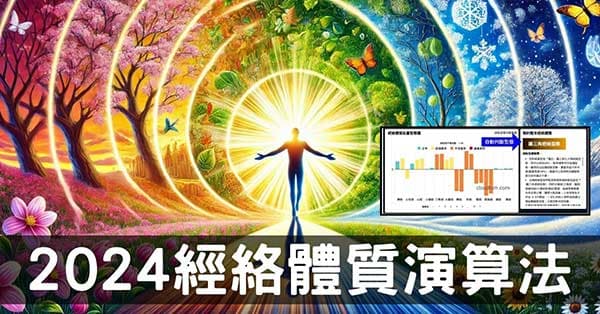 經絡體質演算法2024更新，找出更精確的體質！