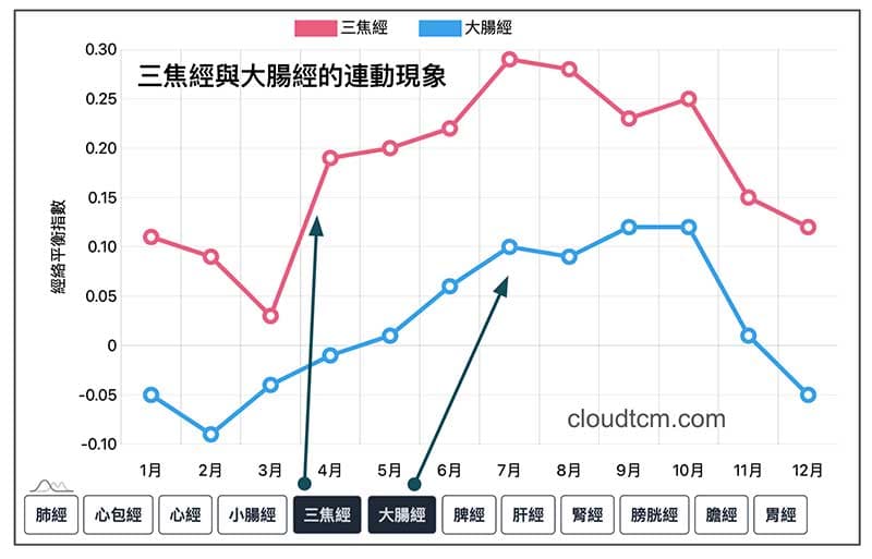 三焦經與大腸經連動性案例