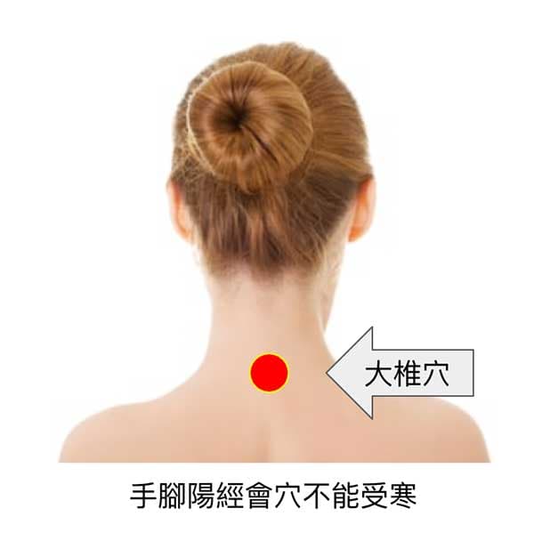 平時要注意大椎穴不受寒