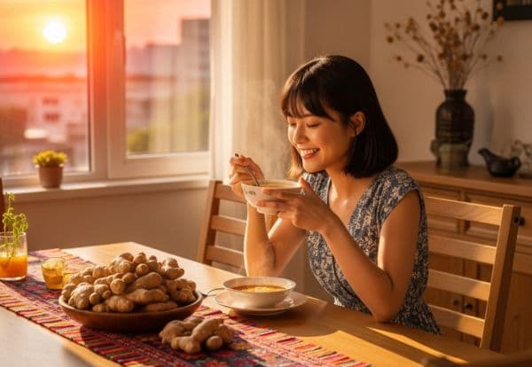 多數人無法接受在炎熱天裡喝薑湯