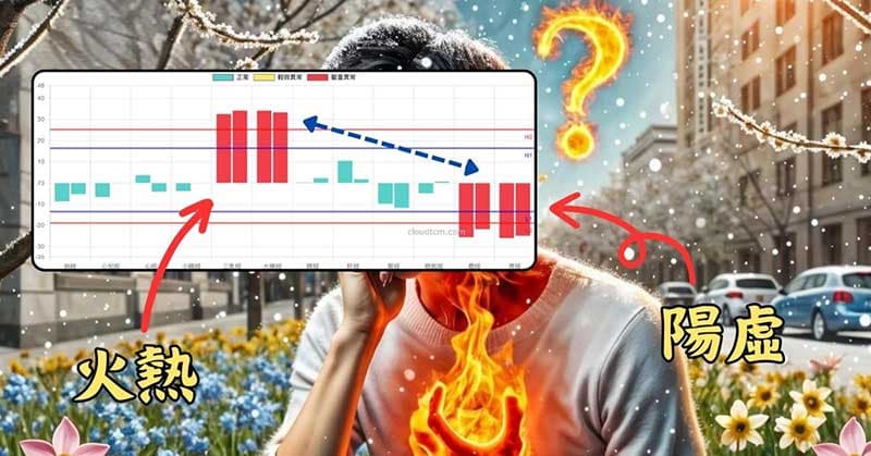 體內陽虛，反而燥熱會愈嚴重