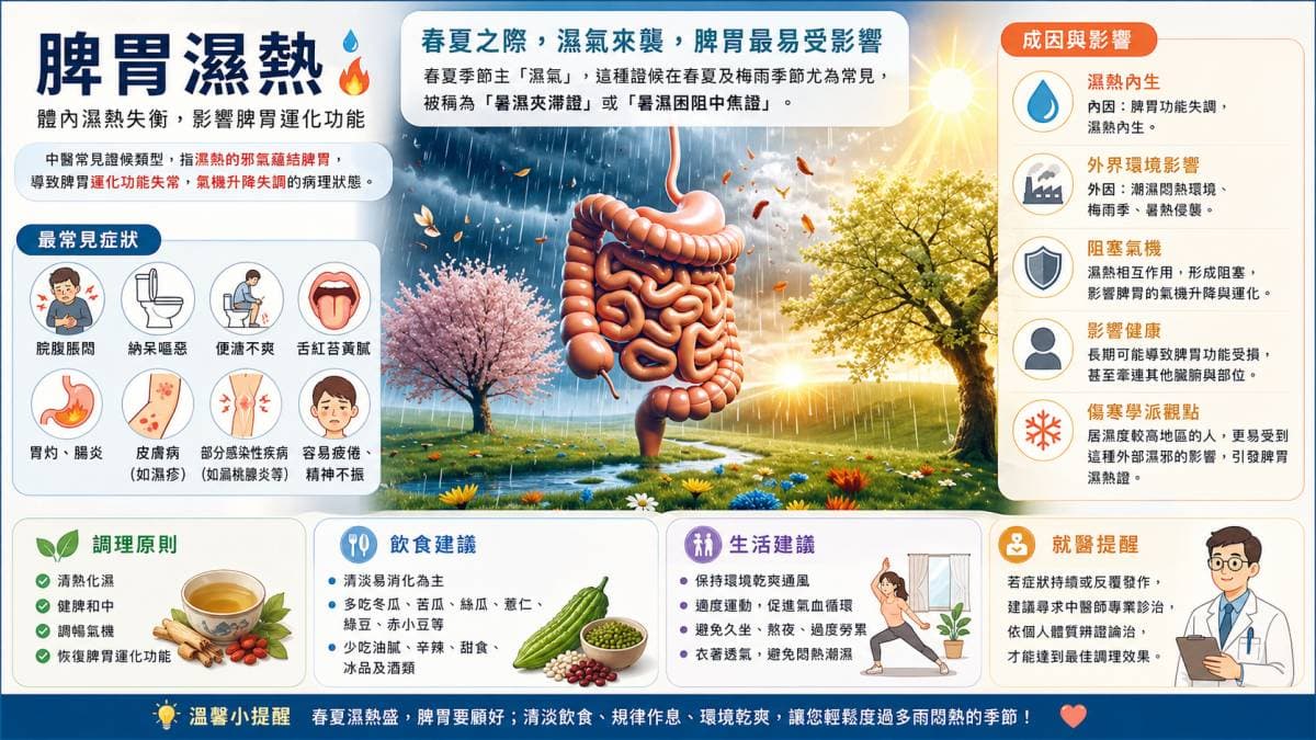 理解脾胃濕熱證