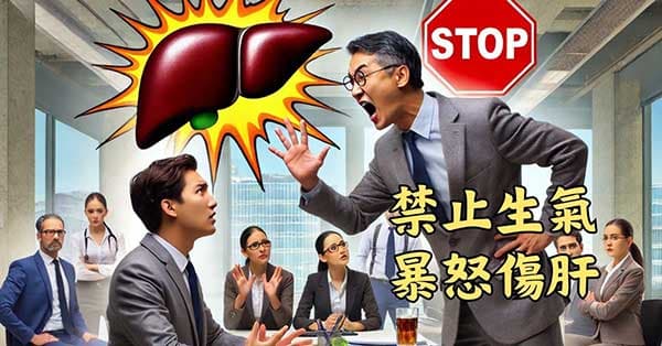 避免生氣造成肝火上炎