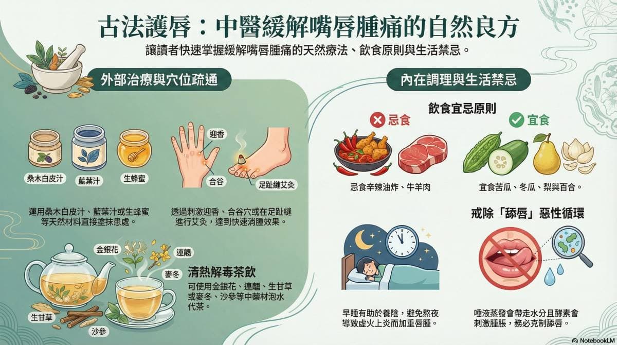 古人改善嘴唇腫大的天然方法