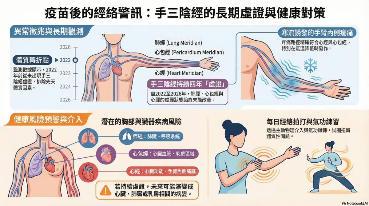 疫苗之後觀察手三陰經虛證後遺症