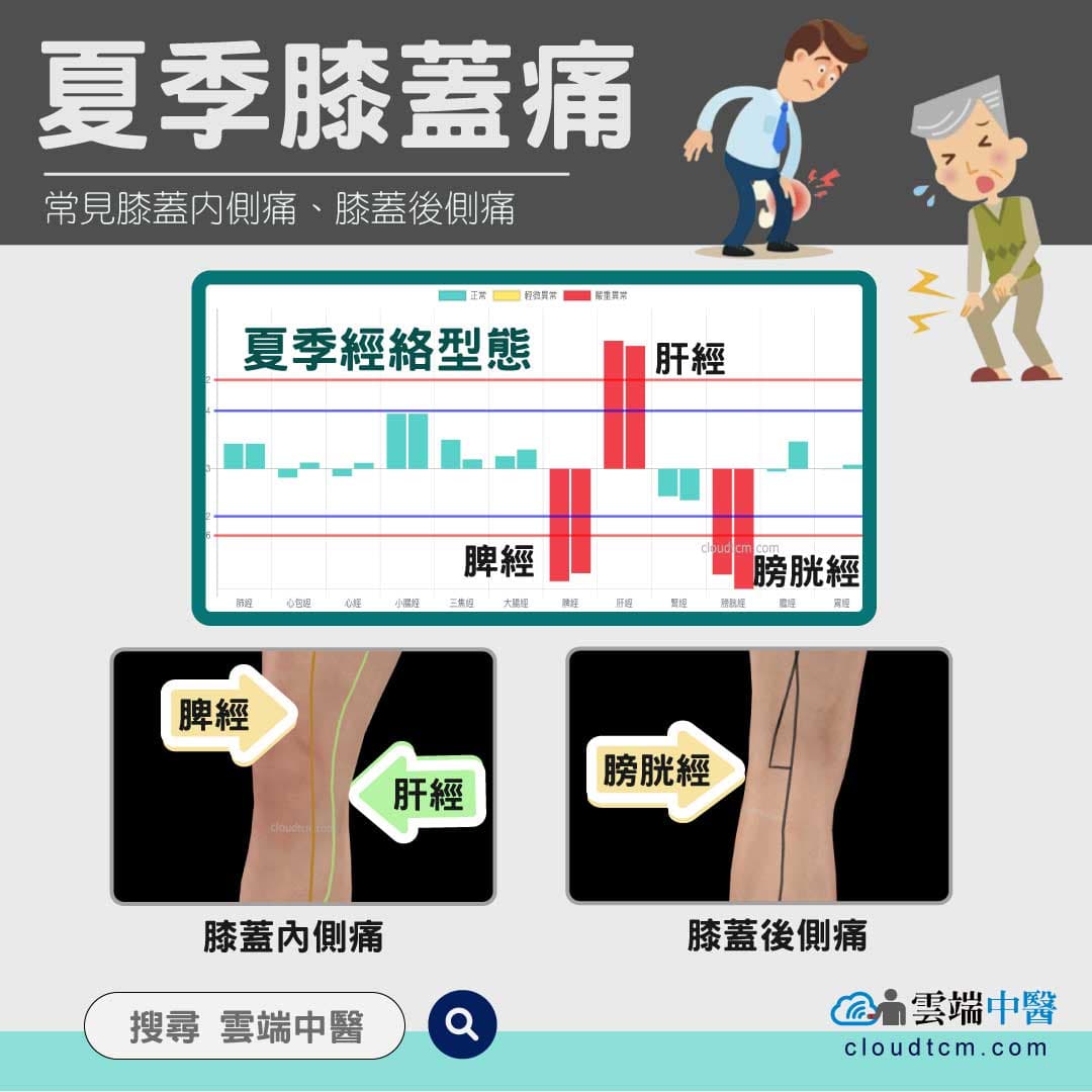 膝蓋內側痛原因？從中醫證候,經絡與中藥理解！