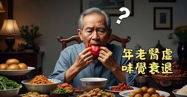 年長的人，味覺容易出現衰退現象