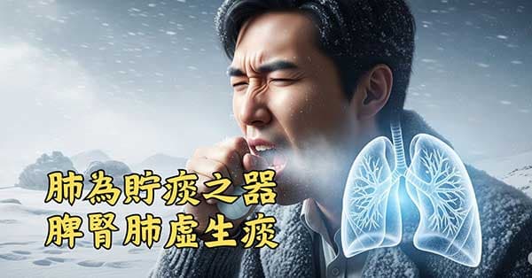 肺為貯痰之器，脾腎肺虛生痰