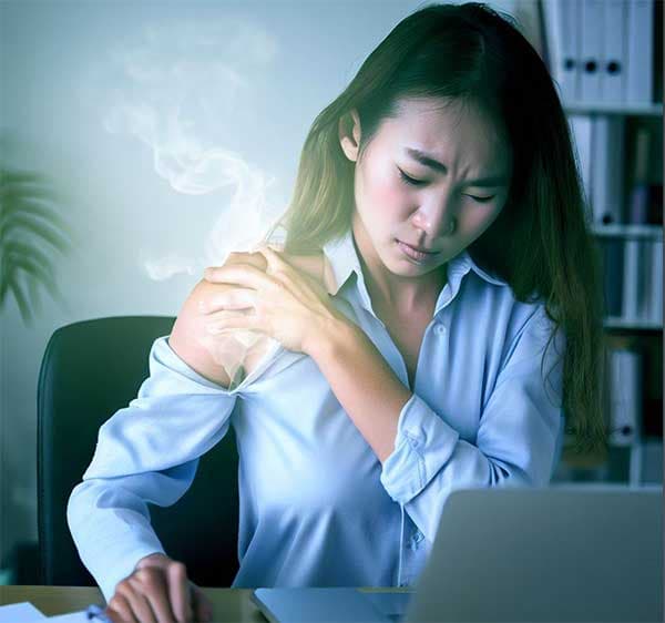 長期間坐在有空調的辦公室最容易肩痛