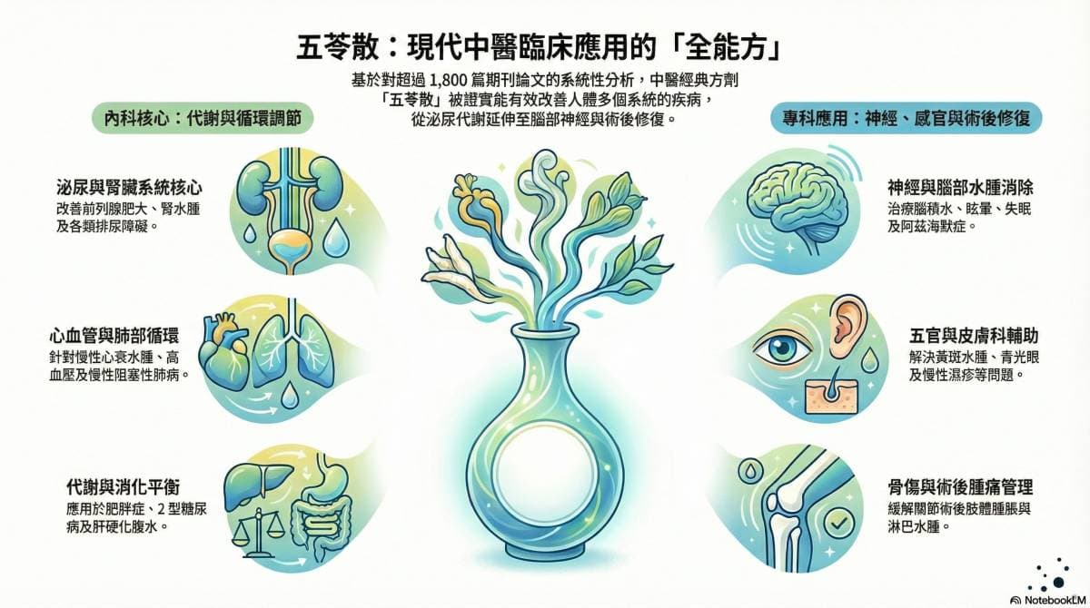 五苓散可以說是一種全能方劑