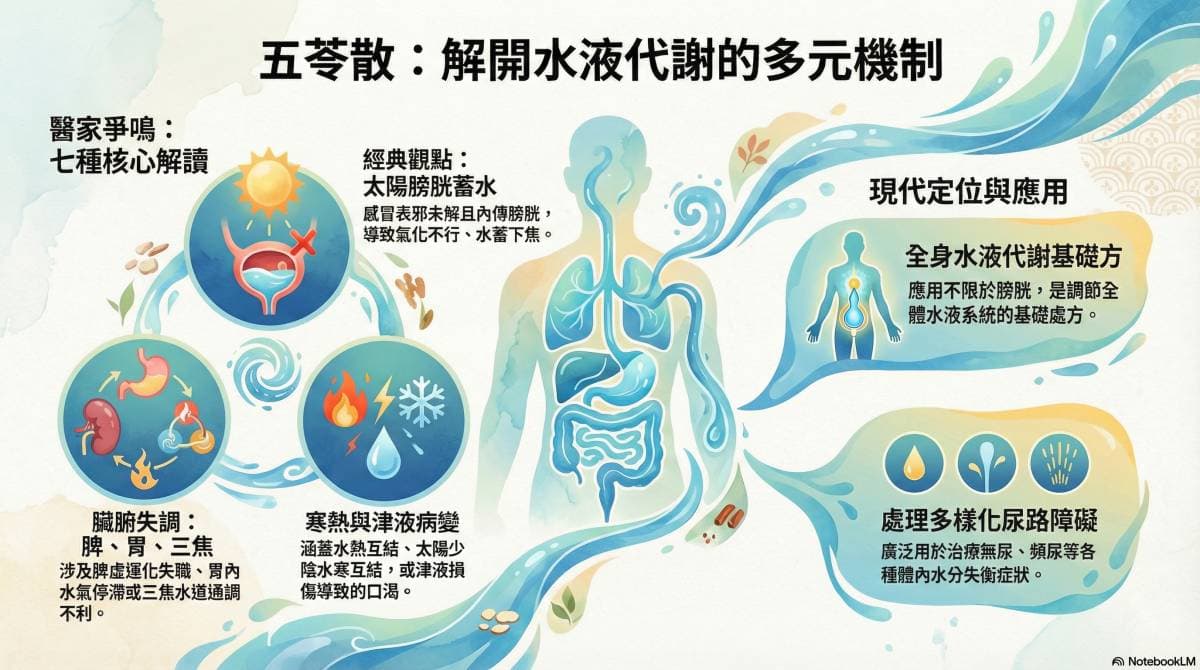 五苓散不同的派別觀點看法