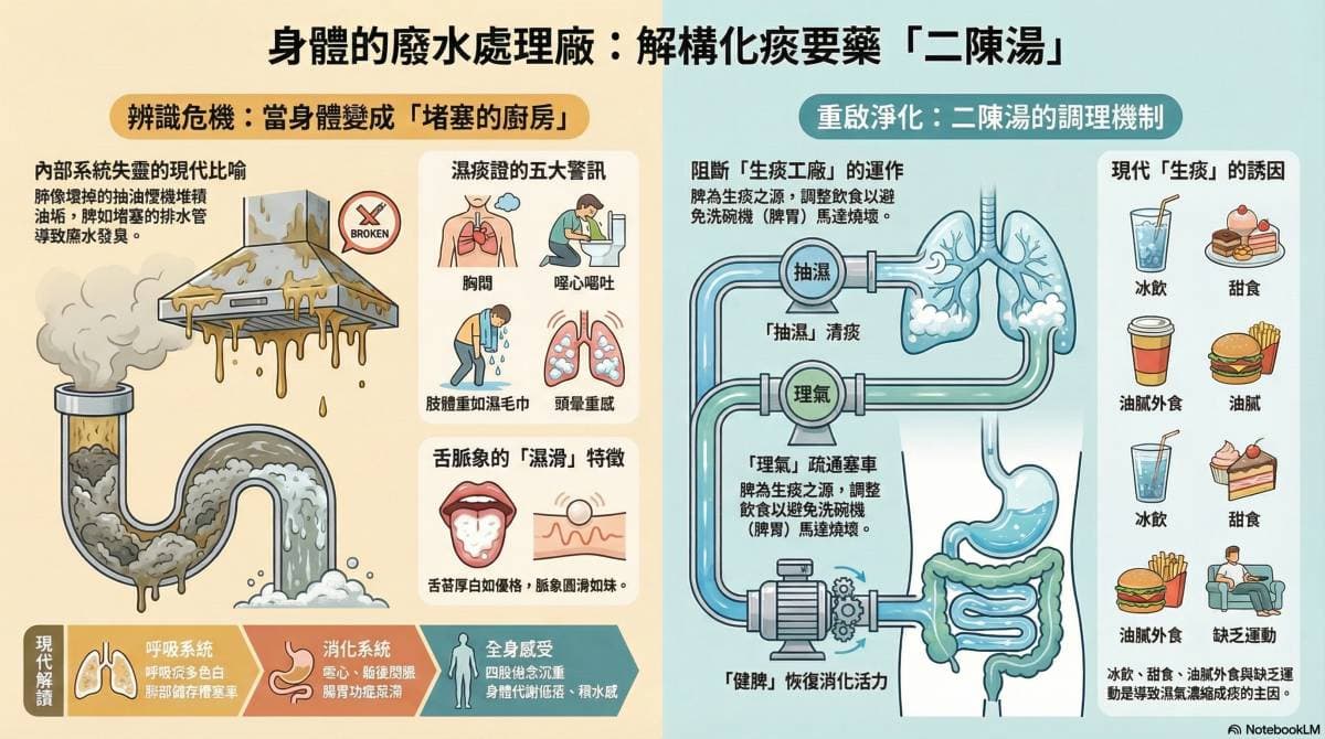 二陳湯主要功效是改善痰濕證