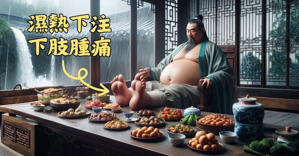 古人認為腳氣病通常是吃太好、身體肥胖、體內濕氣有關