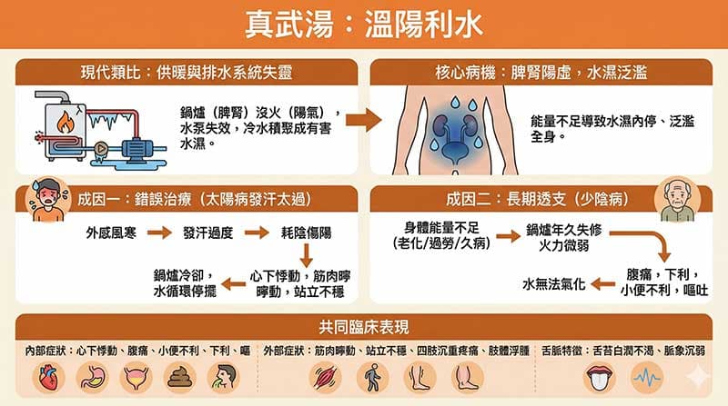 真武湯證的病因與症狀