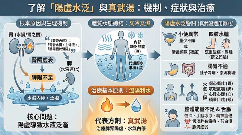 真武湯常見的病因與症狀