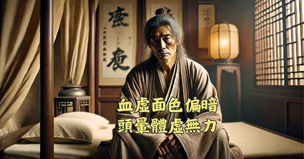 血虛的人頭暈眼花無力，面色偏暗