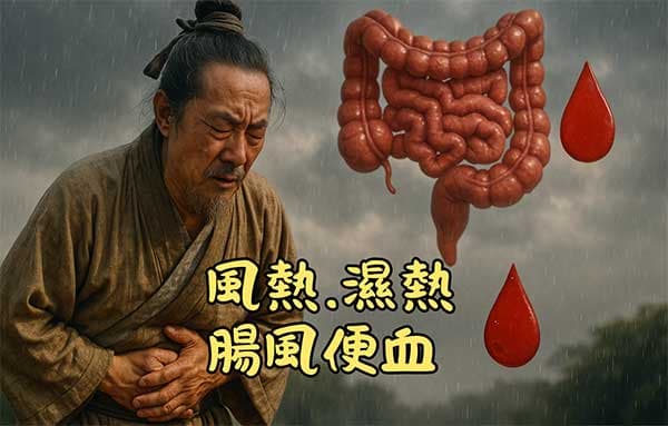 古人發現風熱濕熱，會導致大便出血
