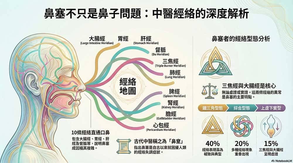 從現代人的經絡數據看鼻塞現象