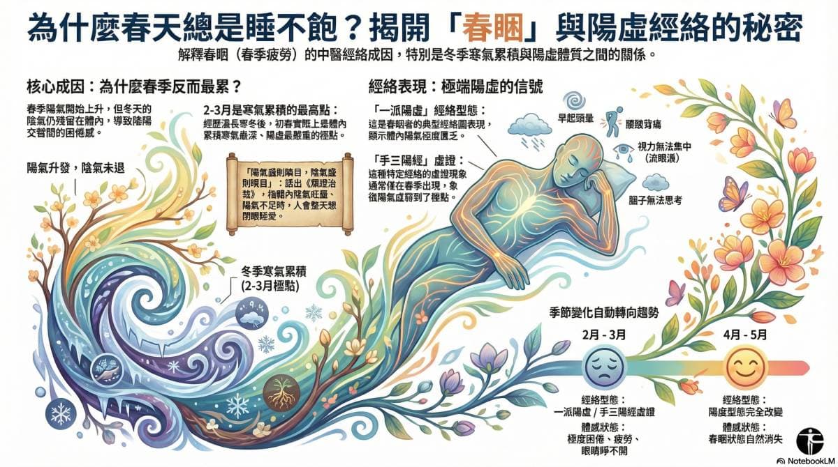 春季陽虛造成疲勞想睡