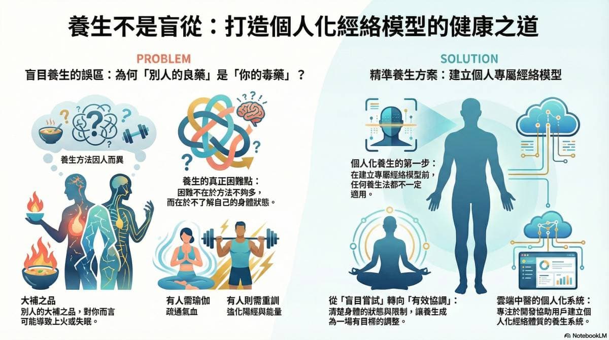 個人化養生，首先建立自己的經絡模型