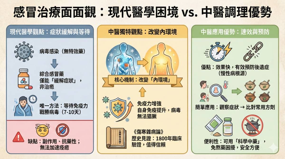 感冒傷寒時運用中藥是一個很不錯的選擇