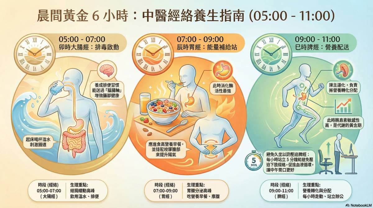 晨間啟動期：排泄與補給