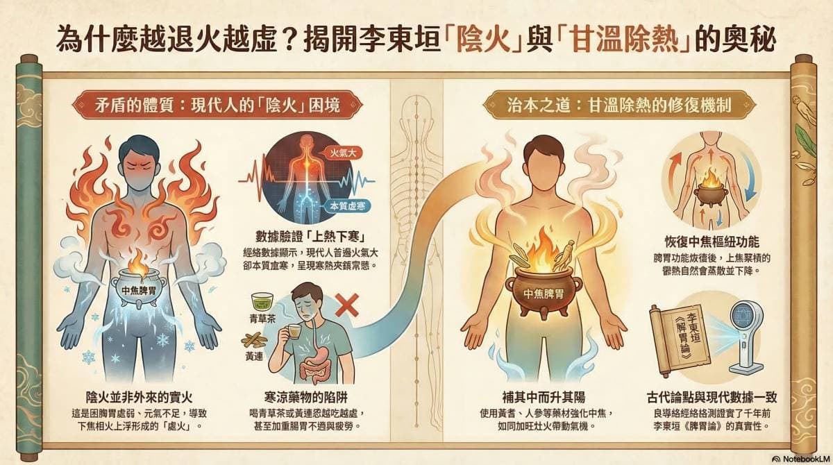 甘溫除大熱的原理