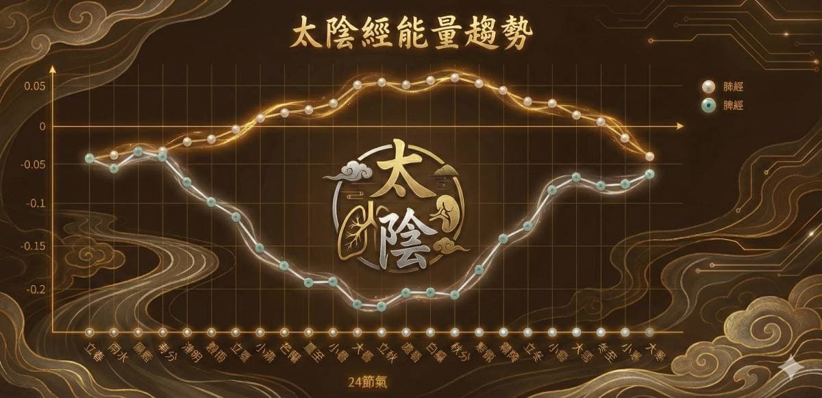 太陰經的經絡平衡指數趨勢