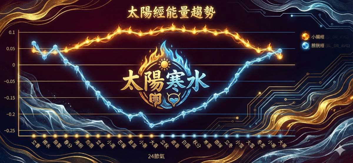 太陽經的經絡平衡指數趨勢