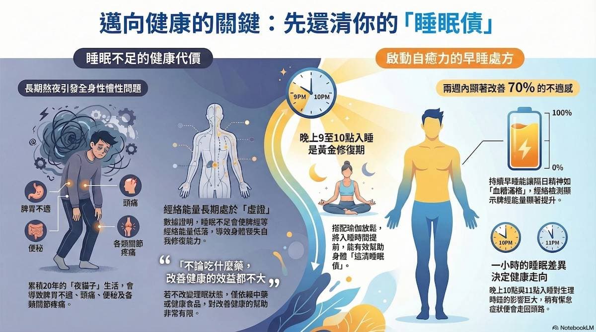 邁向健康的過程必須償還睡眠債