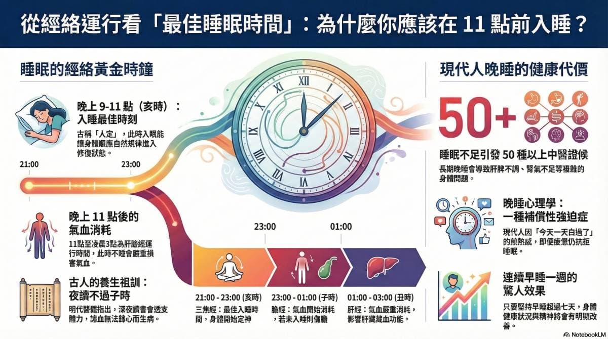 睡眠有最佳的時間