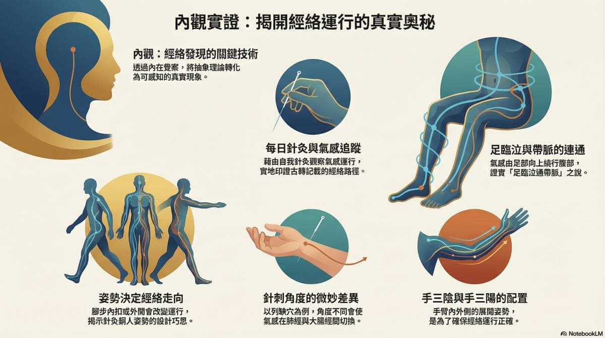 透過內關，可以直接觀察印證體內經絡氣感變化
