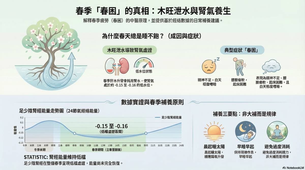 春天的腎經能量低下