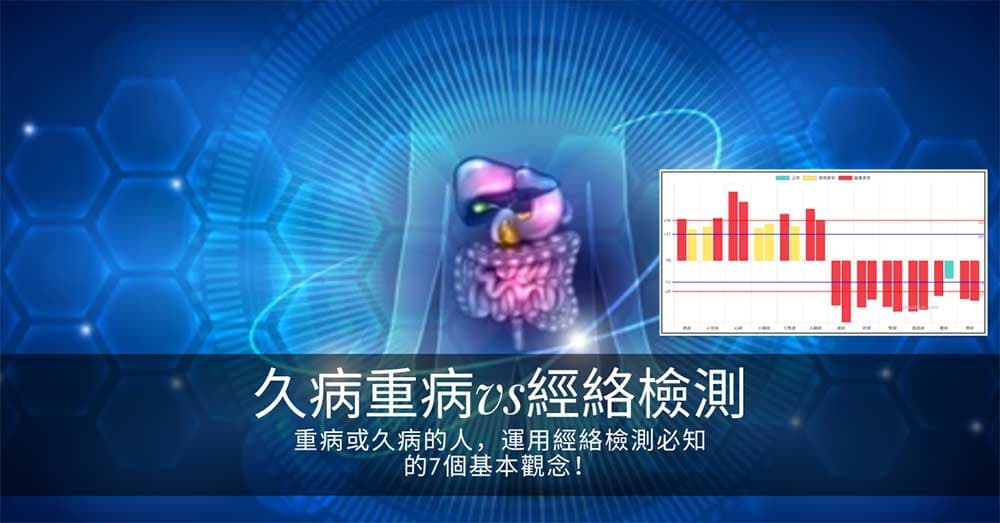 重病或久病的人，運用經絡檢測必知的7個基本觀念！