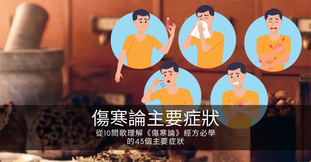 從10問歌理解《傷寒論》經方必學的43個主要症狀￼