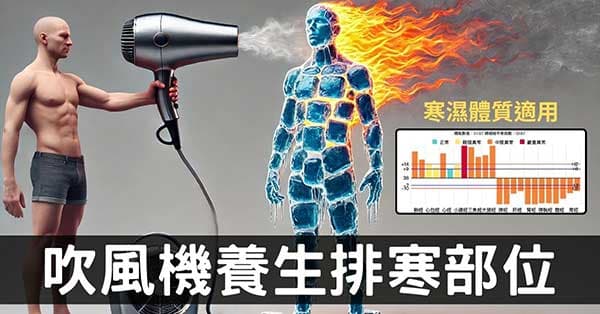 吹風機也能養生？6個經絡穴道重點一定要知道！