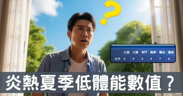 連炎熱夏天都掉電？低體能數值探討預防疾病關鍵！