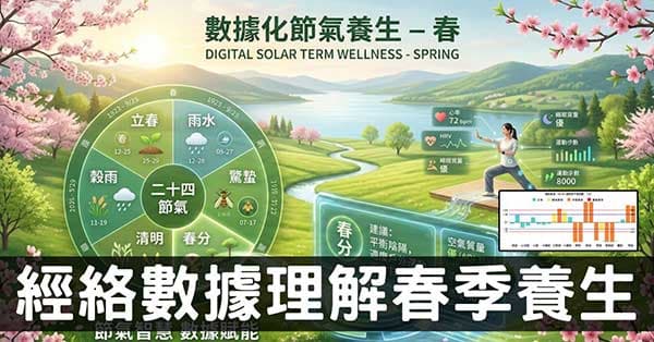 從經絡數據，快速理解春季節氣經絡現象與養生！